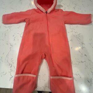 Columbia Pink Fleece Kids snowsuit